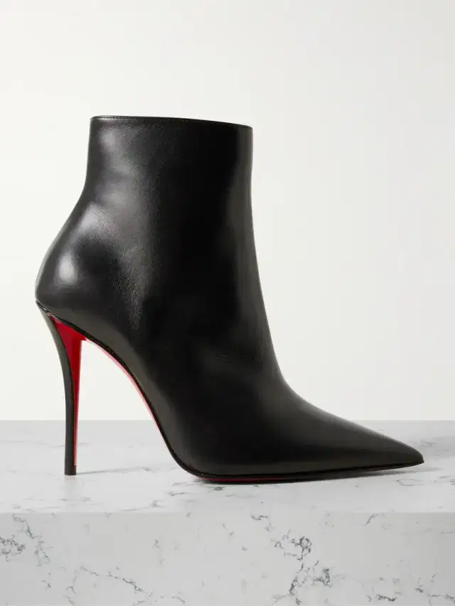 Christian Louboutin Miss Z 100 Leather Ankle Boots
