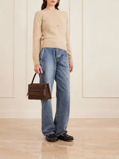 JW Anderson Loafer Suede Shoulder Bag | Thumbnail 2