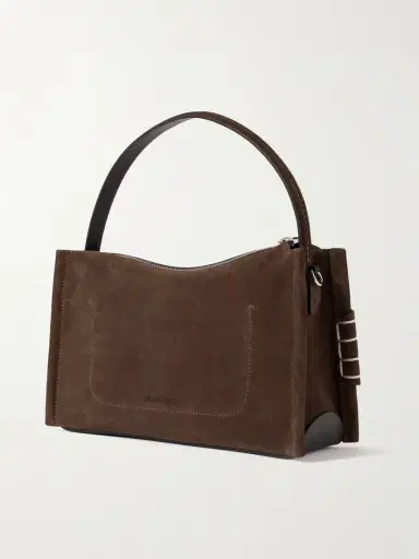 JW Anderson Loafer Suede Shoulder Bag | Thumbnail 3