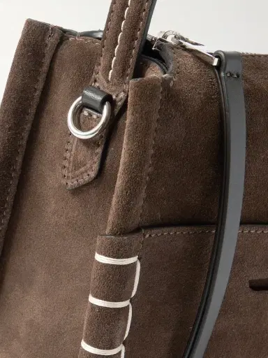 JW Anderson Loafer Suede Shoulder Bag | Thumbnail 4