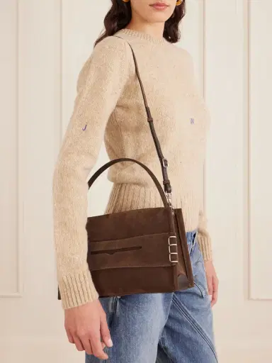 JW Anderson Loafer Suede Shoulder Bag | Thumbnail 6