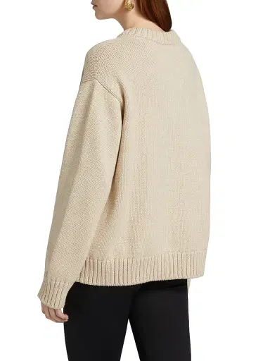 Rosetta Getty Women's Cotton-Alpaca Knit Tie-Front Cardigan | Thumbnail 5 Rosetta Getty Women's Cotton-Alpaca Knit Tie-Front Cardigan | Thumbnail 5