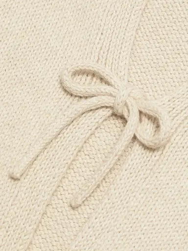 Rosetta Getty Women's Cotton-Alpaca Knit Tie-Front Cardigan | Thumbnail 7 Rosetta Getty Women's Cotton-Alpaca Knit Tie-Front Cardigan | Thumbnail 7