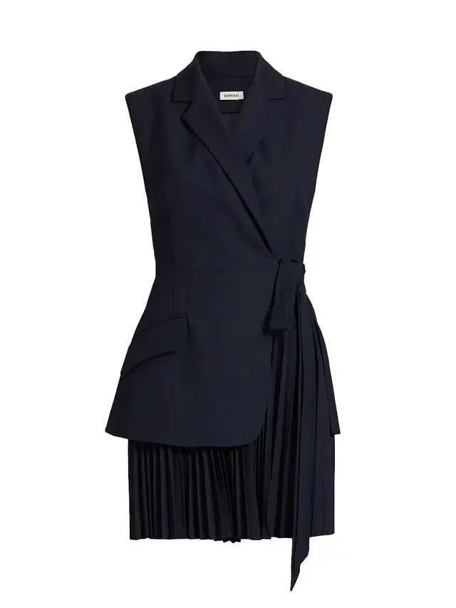 Women's Eman Pieced Tailored Minidress - Midnight