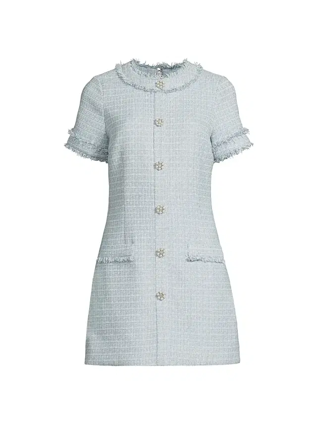 Women's Drop 6 Lenetta Tweed Minidress - Blue