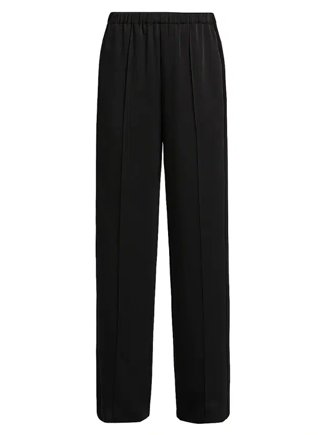Vince Women's Tuxedo Stripe Mid-Rise Trousers - Black