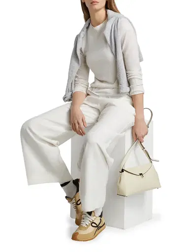 Guest In Residence Women's Shrunken Cashmere Sweater - Cream - Size XL | Thumbnail 2