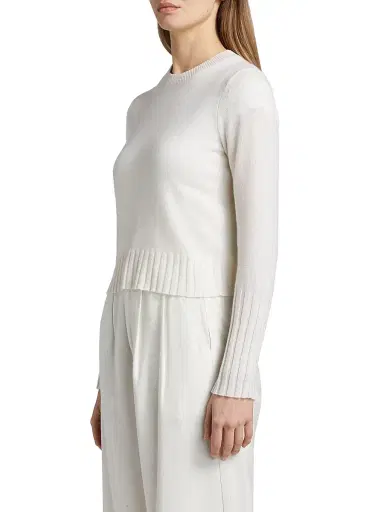 Guest In Residence Women's Shrunken Cashmere Sweater - Cream - Size XL | Thumbnail 4