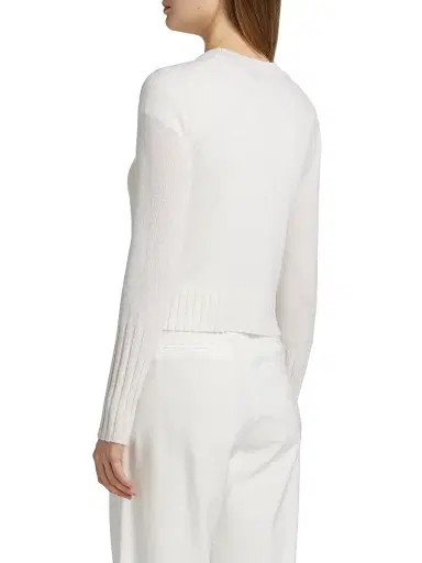Guest In Residence Women's Shrunken Cashmere Sweater - Cream - Size XL | Thumbnail 5