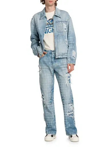 AMIRI Men's Bleach Bandana Carpenter Jeans - Faded Indigo - Size 28 | Thumbnail 2 AMIRI Men's Bleach Bandana Carpenter Jeans - Faded Indigo - Size 28 | Thumbnail 2