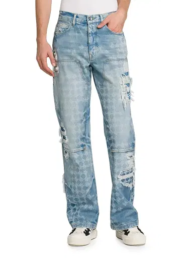 AMIRI Men's Bleach Bandana Carpenter Jeans - Faded Indigo - Size 28 | Thumbnail 3 AMIRI Men's Bleach Bandana Carpenter Jeans - Faded Indigo - Size 28 | Thumbnail 3
