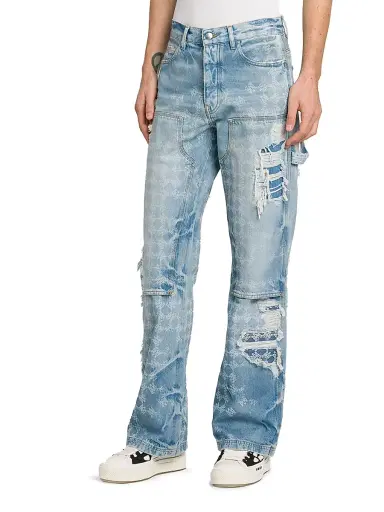 AMIRI Men's Bleach Bandana Carpenter Jeans - Faded Indigo - Size 28 | Thumbnail 4 AMIRI Men's Bleach Bandana Carpenter Jeans - Faded Indigo - Size 28 | Thumbnail 4