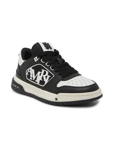 AMIRI Women's Leather Logo Platform Sneakers - Black - Size 6 | Thumbnail 2
