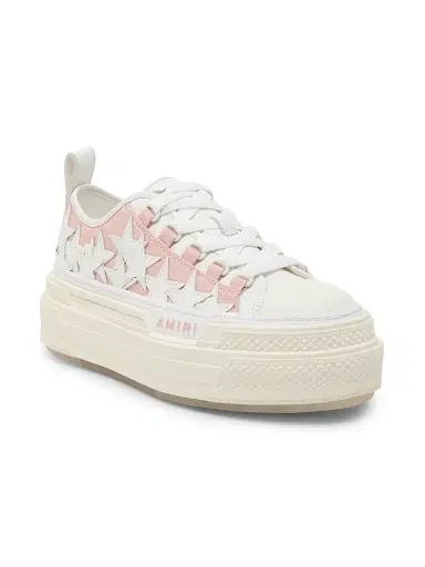 AMIRI Women's Stars Court Cotton Low-Top Sneakers - Evening Sand - Size 8 | Thumbnail 2