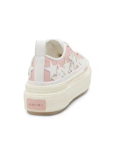 AMIRI Women's Stars Court Cotton Low-Top Sneakers - Evening Sand - Size 8 | Thumbnail 3