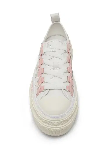 AMIRI Women's Stars Court Cotton Low-Top Sneakers - Evening Sand - Size 8 | Thumbnail 4