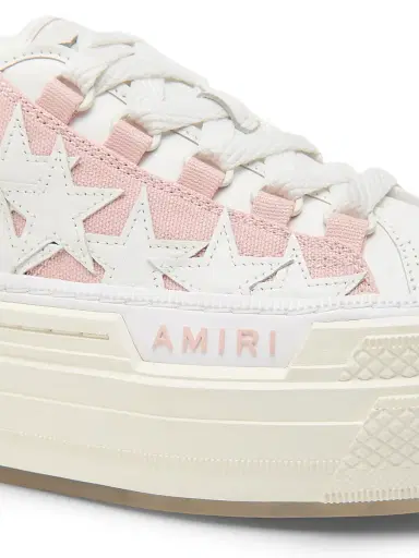 AMIRI Women's Stars Court Cotton Low-Top Sneakers - Evening Sand - Size 8 | Thumbnail 5