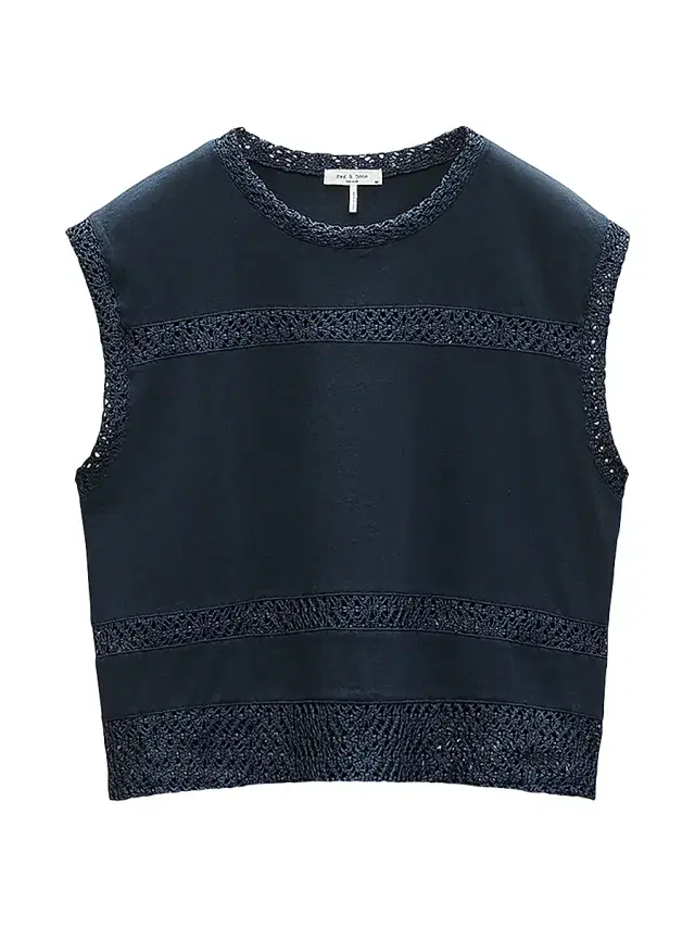 rag & bone Women's Rosie Lace-Trim Cotton Tank - Salute