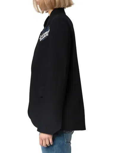 Zadig & Voltaire Women's Embellished Structured Blazer - Encre | Thumbnail 4