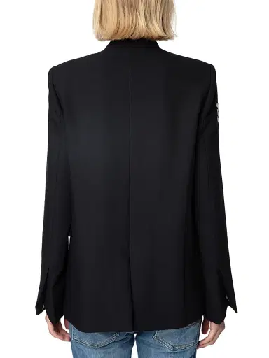 Zadig & Voltaire Women's Embellished Structured Blazer - Encre | Thumbnail 5