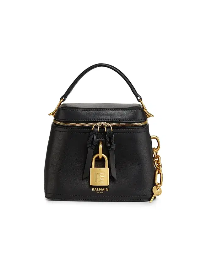 Women's Pulse Leather Vanity Bag - Noir