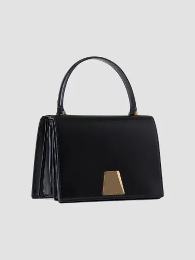 Akris Women's Alice Leather Top Handle Bag - Black | Thumbnail 2