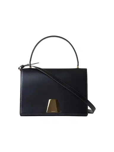 Akris Women's Alice Leather Top Handle Bag - Black | Thumbnail 1