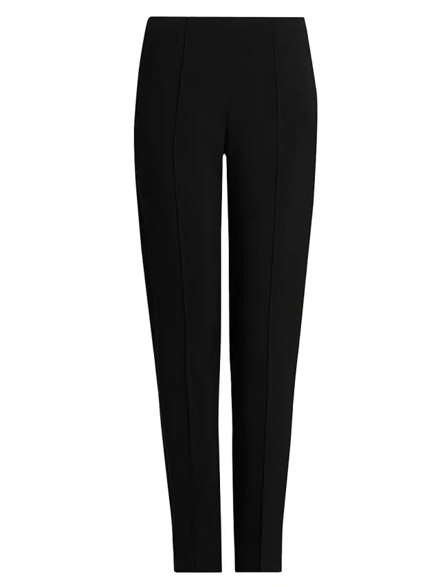 Women's Mid-Rise Slim Seam Pants - Black