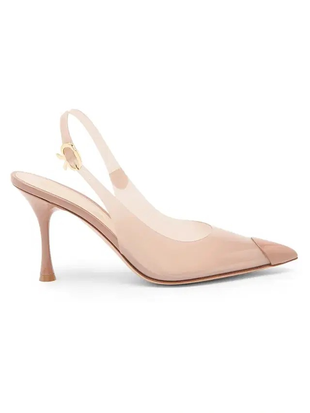 Gianvito Rossi Women's 5MM Cap-Toe Slingback Pumps - Praline