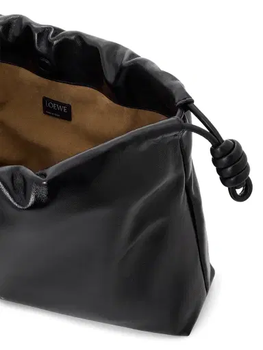 Loewe Women's Large Flamenco Leather Shoulder Bag - Black | Thumbnail 9 Loewe Women's Large Flamenco Leather Shoulder Bag - Black | Thumbnail 9