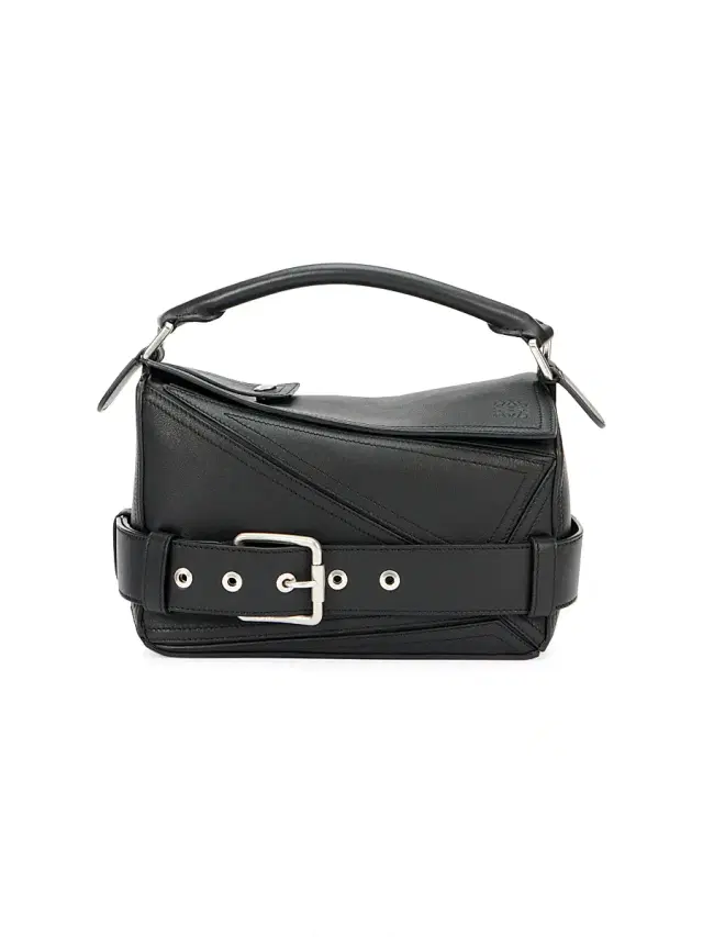 LOEWE Women's Puzzle Biker Leather Top Handle Bag - Black