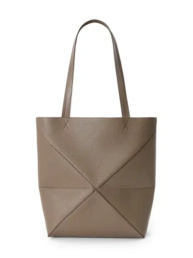 Loewe Women's Puzzle Fold Grained Leather Tote Bag - Taupe | Thumbnail 5 Loewe Women's Puzzle Fold Grained Leather Tote Bag - Taupe | Thumbnail 5