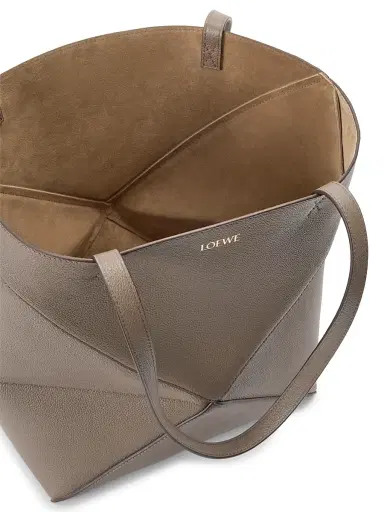 Loewe Women's Puzzle Fold Grained Leather Tote Bag - Taupe | Thumbnail 9 Loewe Women's Puzzle Fold Grained Leather Tote Bag - Taupe | Thumbnail 9