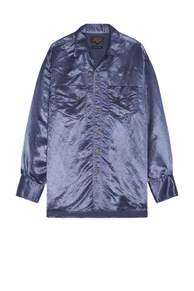 Beams Plus Western Shirt Broken Nylon Satin | Thumbnail 1