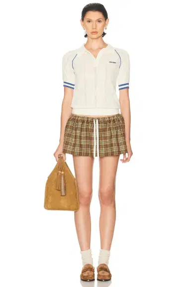 Miu Miu Short Sleeve Sweater | Thumbnail 4