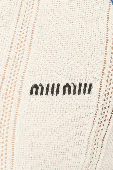 Miu Miu Short Sleeve Sweater | Thumbnail 5
