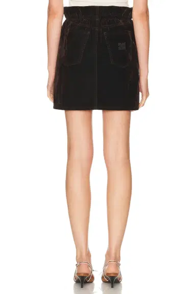 Miu Miu Velvet Mini Skirt | Thumbnail 4 Miu Miu Velvet Mini Skirt | Thumbnail 4