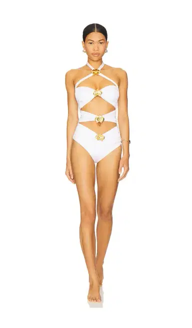 CIN CIN Diamond Orchid Cut Out One Piece Swimsuit | Thumbnail 1 CIN CIN Diamond Orchid Cut Out One Piece Swimsuit | Thumbnail 1