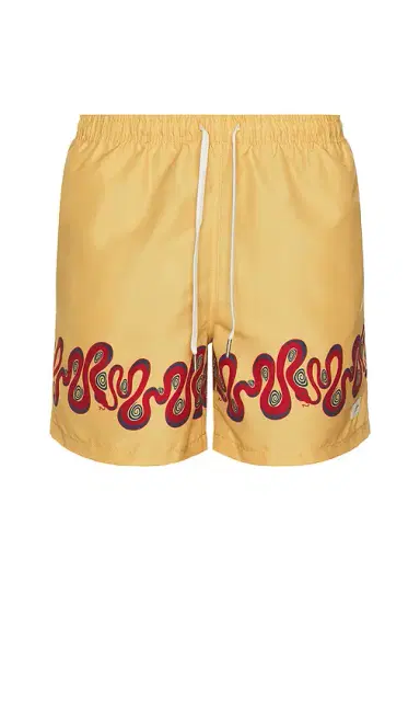 Bather Ochre Dizzy Boa Swim Trunks | Thumbnail 1