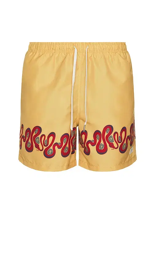 Ochre Dizzy Boa Swim Trunks