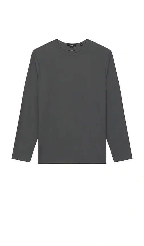 Vince Pima Pique Long Sleeve Tee