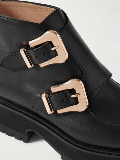Gabriela Hearst Apollo Buckled Leather Ankle Boots | Thumbnail 4