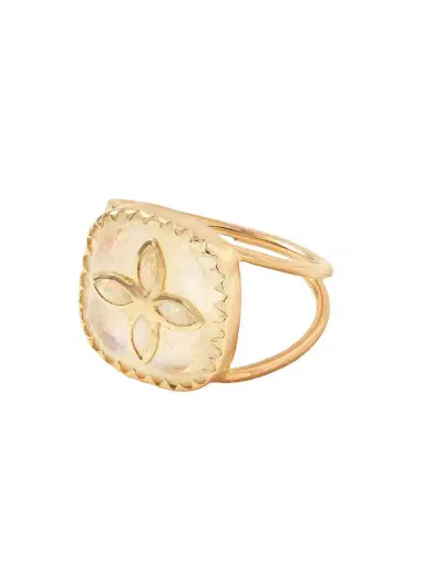 Pascale Monvoisin Bowie N°2 9-karat Gold, Moonstone And Opal Ring | Thumbnail 1 Pascale Monvoisin Bowie N°2 9-karat Gold, Moonstone And Opal Ring | Thumbnail 1