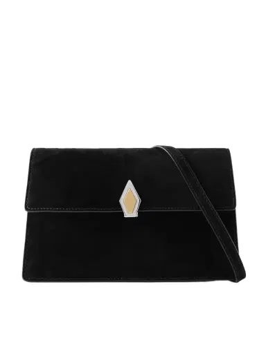 Métier Parallel 22 Small Suede Shoulder Bag | Thumbnail 1 Métier Parallel 22 Small Suede Shoulder Bag | Thumbnail 1