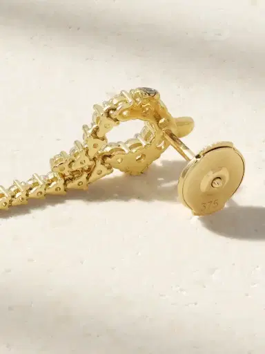 Yvonne Léon Mini Python 9-karat Gold, Diamond And Enamel Single Earring | Thumbnail 3 Yvonne Léon Mini Python 9-karat Gold, Diamond And Enamel Single Earring | Thumbnail 3