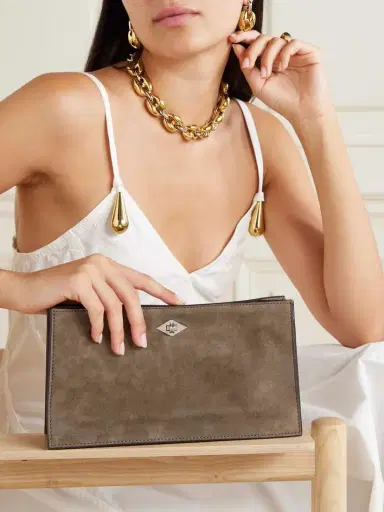 Métier Ease 28 Suede Clutch | Thumbnail 6 Métier Ease 28 Suede Clutch | Thumbnail 6