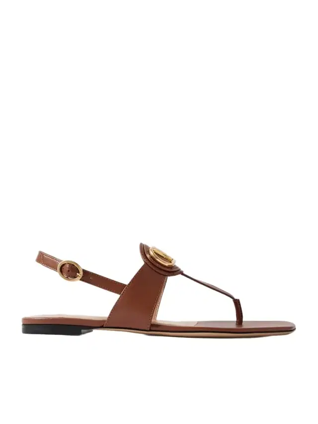 Vlogo Embellished Leather Sandals