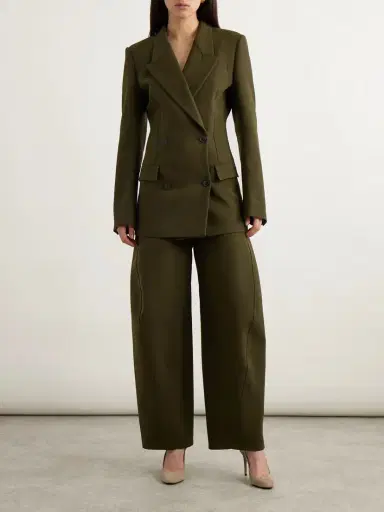 Alaïa Double-breasted Cotton-twill Blazer | Thumbnail 2