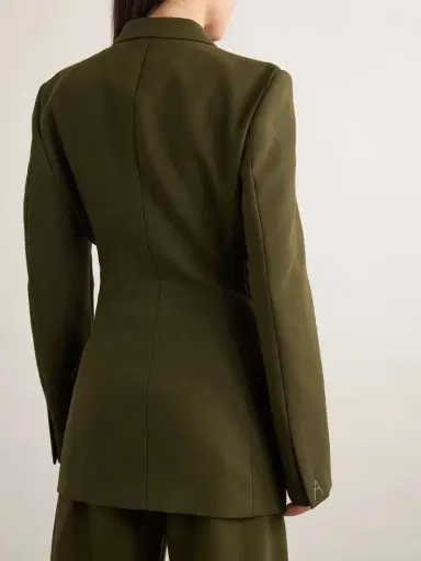 Alaïa Double-breasted Cotton-twill Blazer | Thumbnail 4