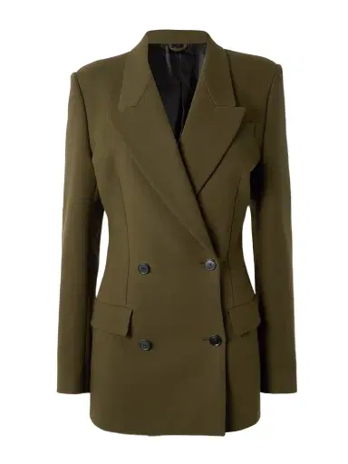 Alaïa Double-breasted Cotton-twill Blazer | Thumbnail 1